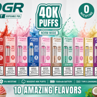 Fogr Next 40K Puffs Zero Nic Disposable Replacement Pod – Display of 5