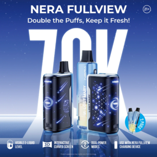Lost Mary Nera Fullview 70000 Puffs Disposable Kit 1 Battery + 2 Pod 5pk Built in USA