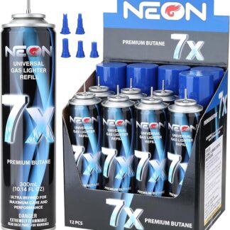 Neon 7x Butane - 300mL - 12 Count Box