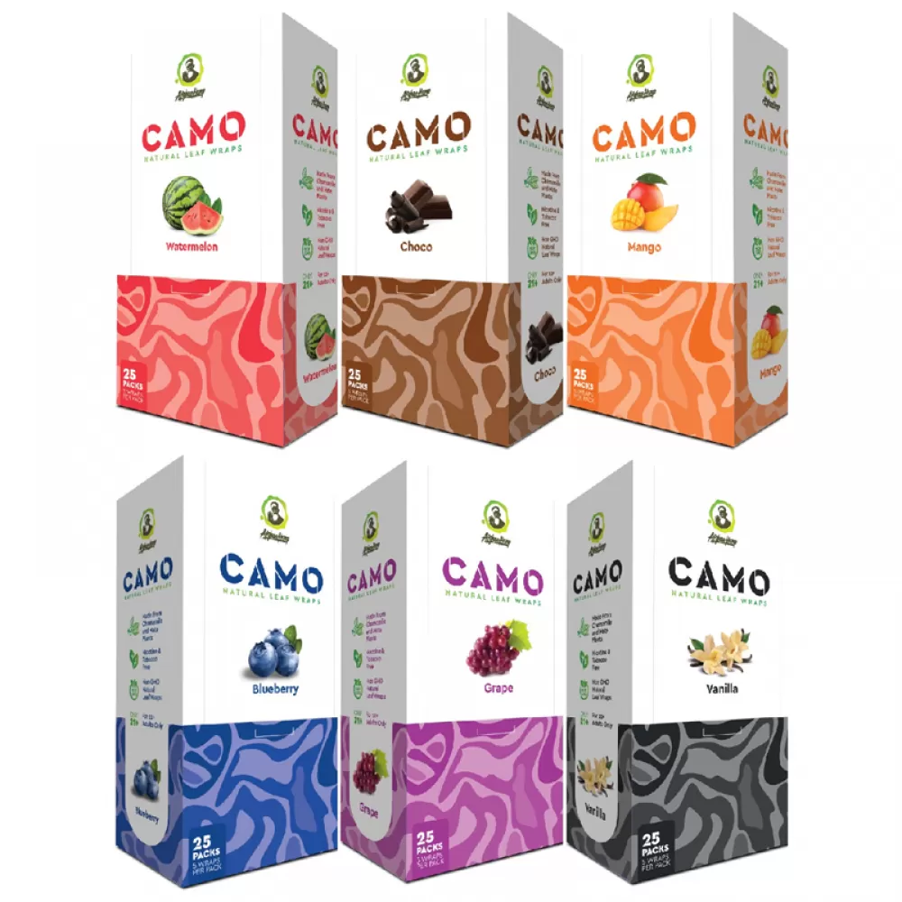 Camo Hemp Wraps 25/5pk