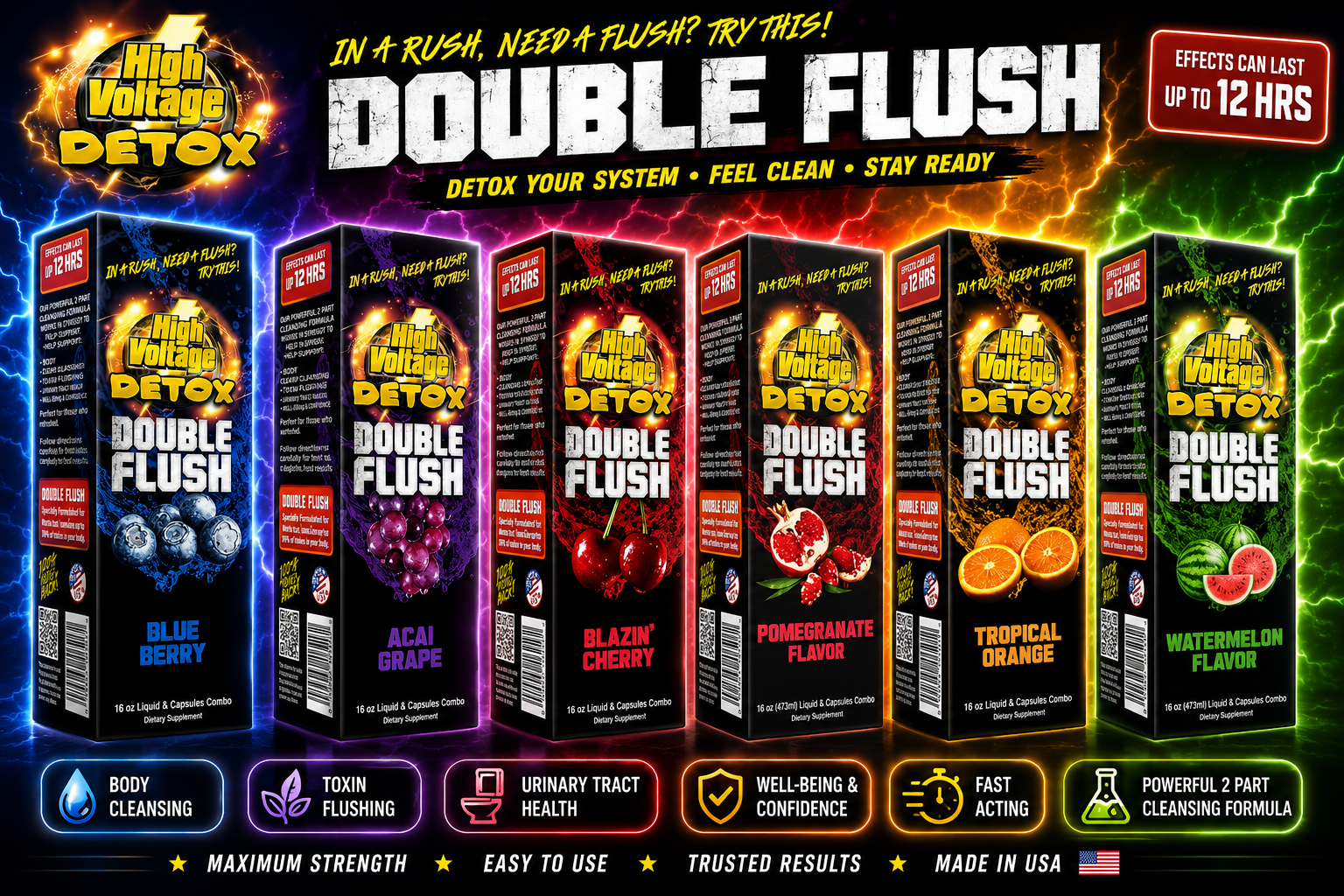 High Voltage Double Flush Detox