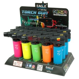 Eagle Torch Lighter 4* Neon 15 Count Display Box