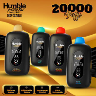 Humble x Fifty Bar Disposable Vape 20K Puff – Pack of 5