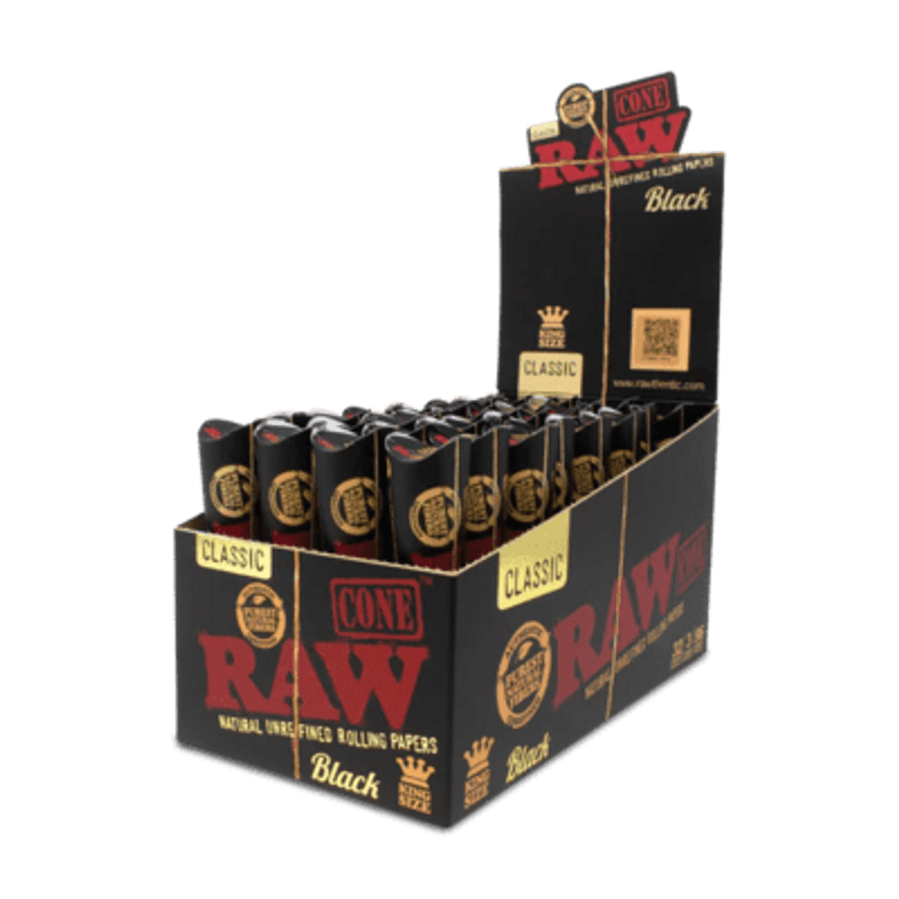 RAW Cones Black King Size 3pk 32ct