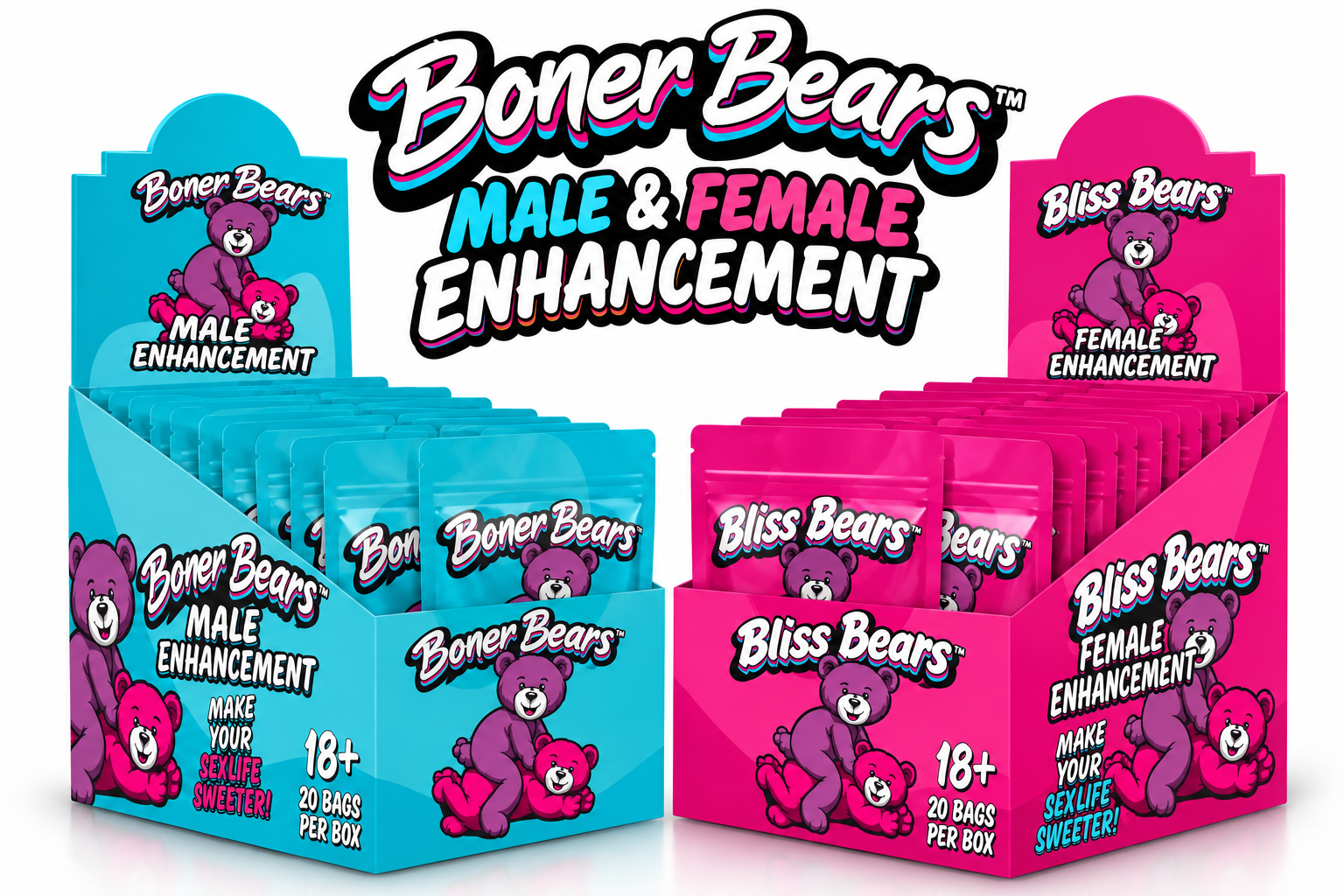 Boner Bear Gummies 20ct Display