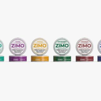 Zimo Tobacco-Free Nicotine Pouches Can of 20 – Display of 5