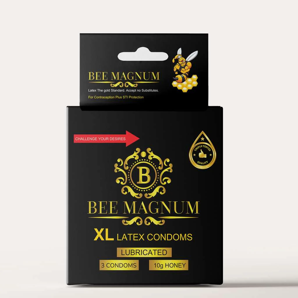 Bee Magnum Honey + Condoms - XL