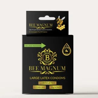Bee Magnum Honey + Condoms - Large