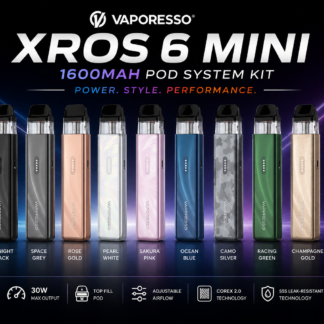 Vaporesso - Xros 6 Mini 1600mAh Pod System Kit