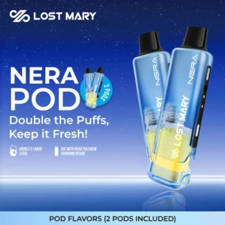 Lost Mary Nera 70000 Puffs Pod 2ct/pk 5pk Built in USA