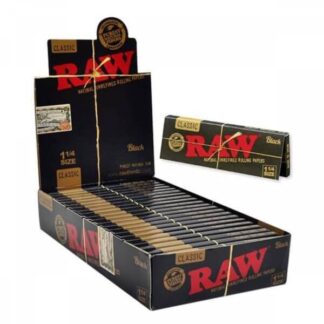 RAW Paper Black Classic 1 1/4 Size 24 Count Box