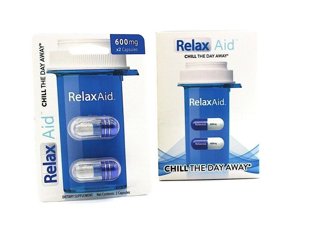 Relax Aid 600mg Capsules 2pk -6ct Box